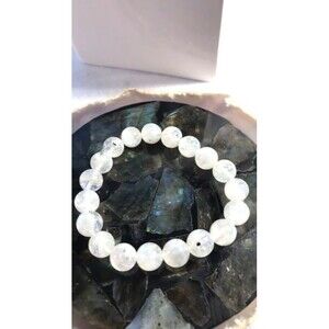 Moonstone Beaded Stretch Bracelet